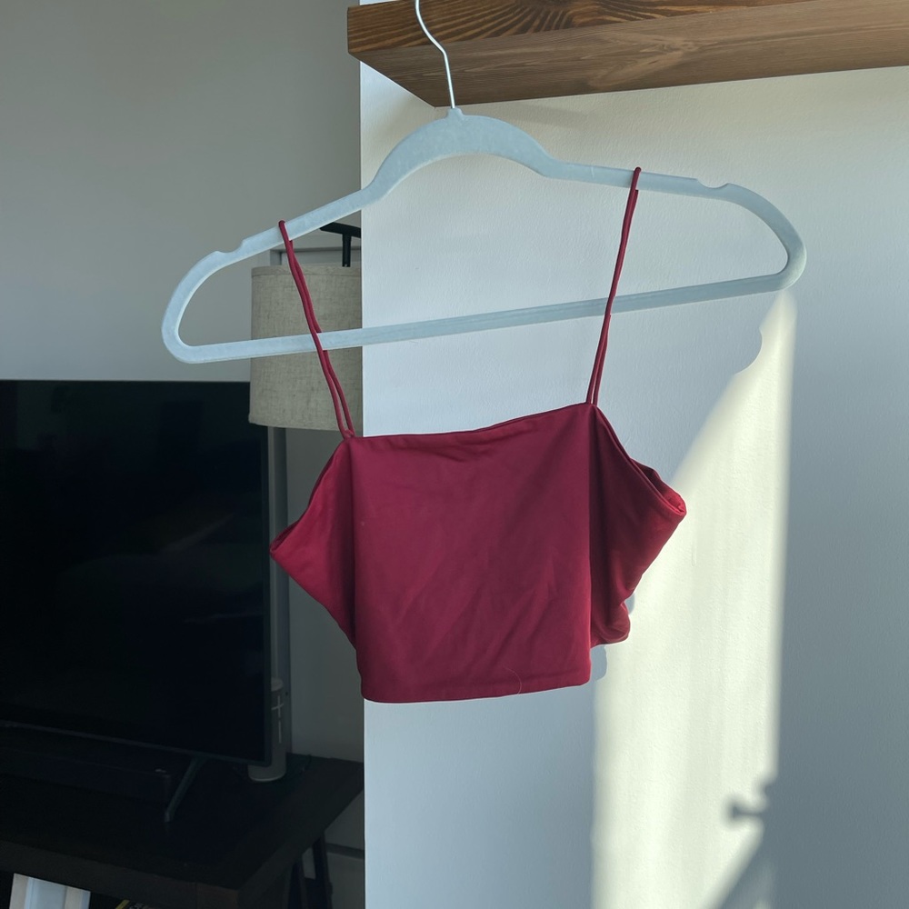 Satin Cropped Cami